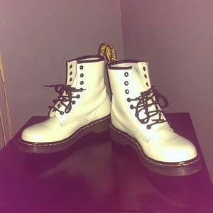 White Doc Marten Boots