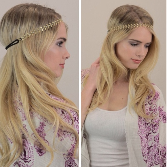 Accessories - Boho Gold Leaf Headband