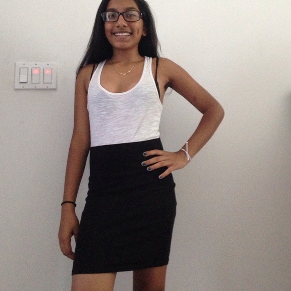 Blank body con skirt