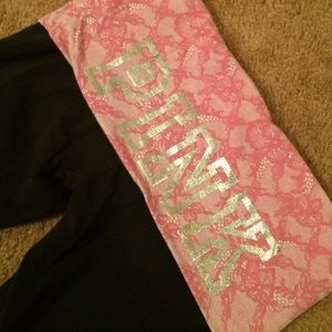 Pink yoga pants