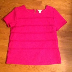 J. Crew fuscia top