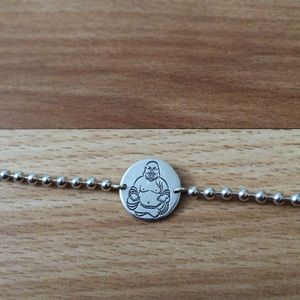 HAPPY BUDDHA:) Sterling silver beaded Alex and Ani