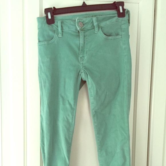 Light green American eagle jeggings
