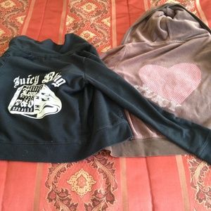 Juicy couture sweat suit jackets lot