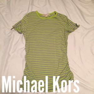 Michael Kors Shirt with Silver Zippers on Sleeves