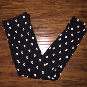 PINK skull leggings