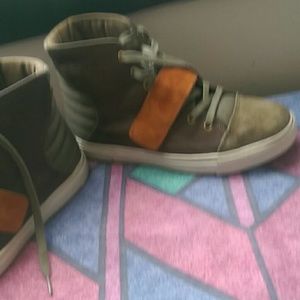 Suede sneakers, PF flyers made by New balance