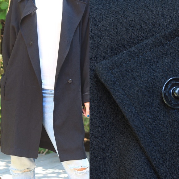 SOLD π Black Duster Coat - Picture 4 of 4