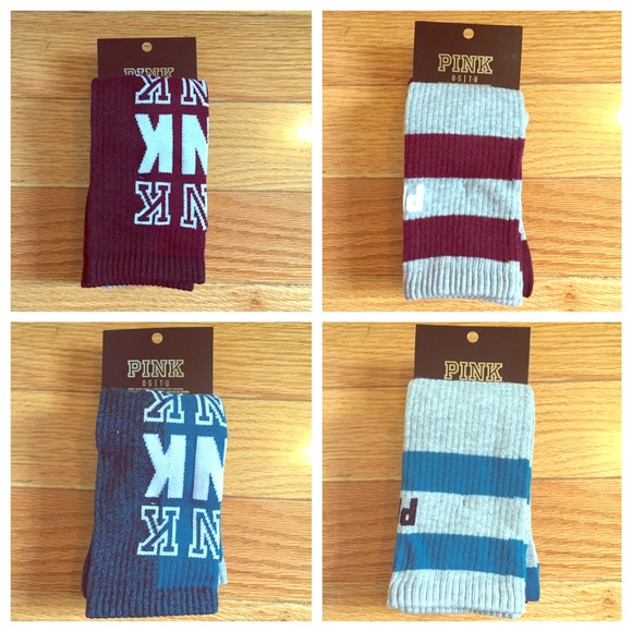 🚫SOLD🚫Bundle of 4 Victoria's Secret PINK Socks!