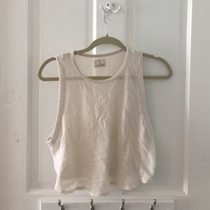 Urban Outfitters white mesh tank