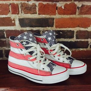 Converse American Flag High Tops