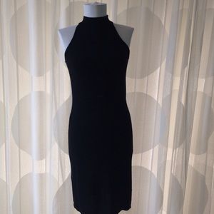 Ralph Lauren black sparkle mock neck tank dress