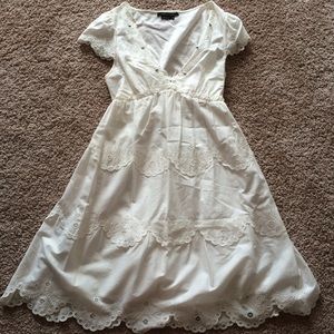 BCBG ivory dress