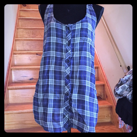 Hurley Plaid Sleeveless Shirt