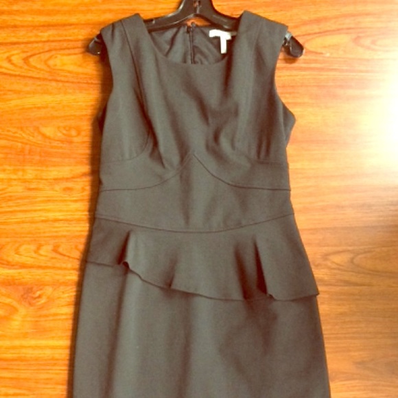 Black peplum dress