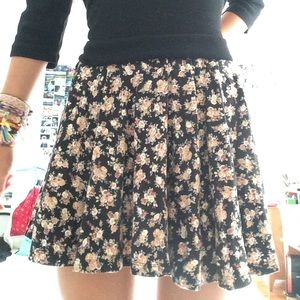 floral skater skirt