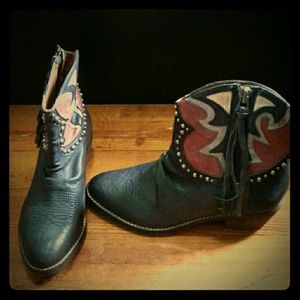 Sam Edelman Leather Cowboy Boots - Size 9 NWOB