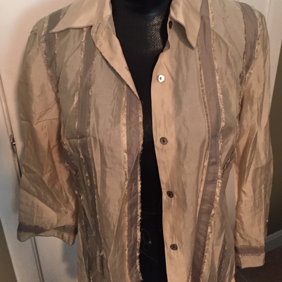 100% silk top