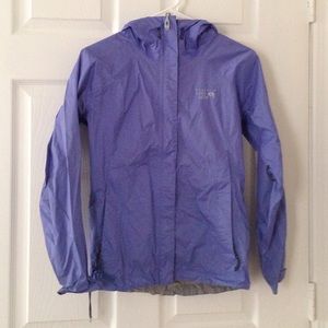 Mountain hard wear light purple raincoat
