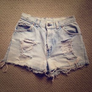 High wasted shorts from Levi's/urban outfitters