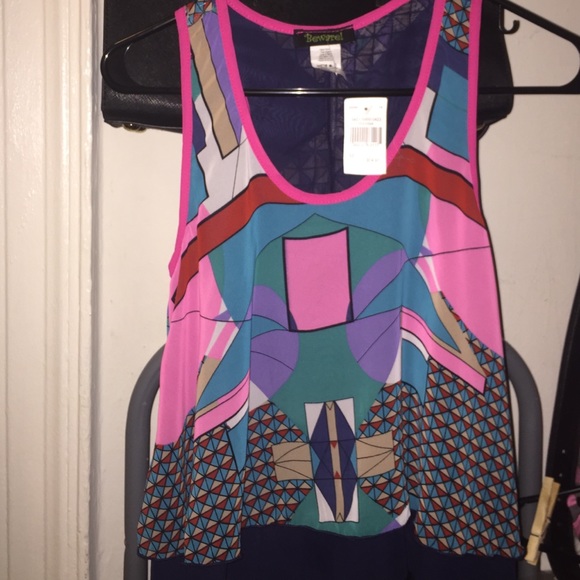 Multicolored Loose Crop Top