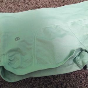 Light green lululemon shorts