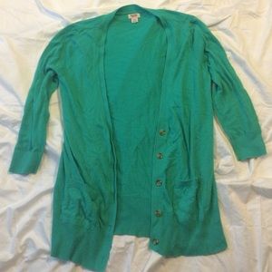 Blue Green Cardigan - LARGE | EVERYTHING MUST GO