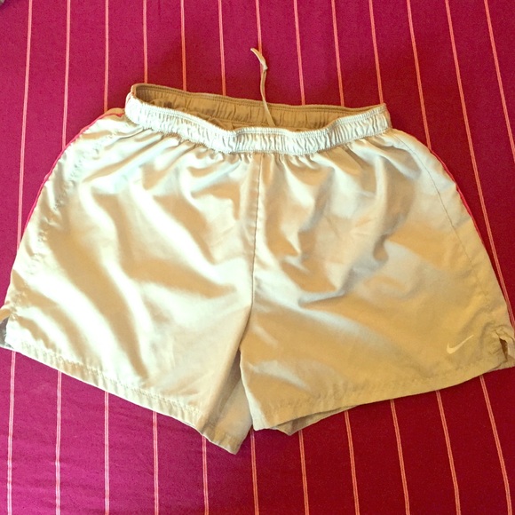 Light grey with pink stripe Nike shorts💕🎀