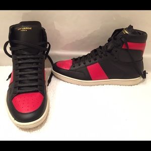 Saint Laurent men's high top sneaker.