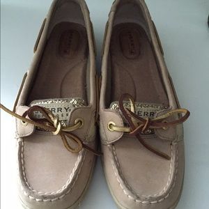 Sperry angelfish gold sequins