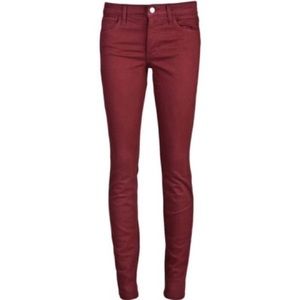 Joe's Jeans Oxblood / Red Skinny Jeans
