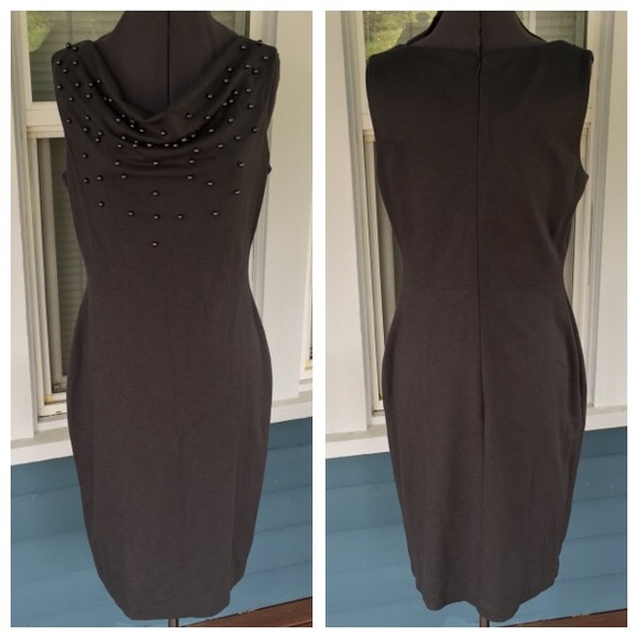 Calvin Klein Dresses & Skirts - 💃CALVIN KLEIN Drape Front w/Pearls Dress
