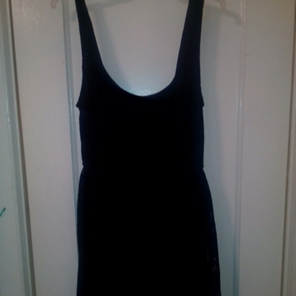 Black lace dress