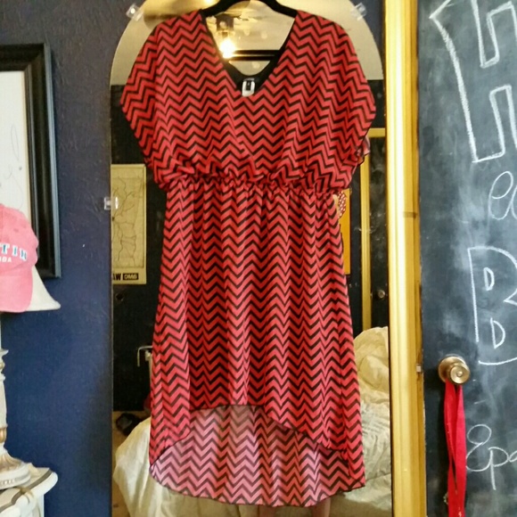 Red & Black Dress