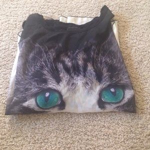 Black and white cat shirt