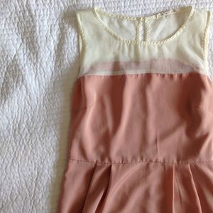 Forever 21 Blush Dress with Mesh Neckline