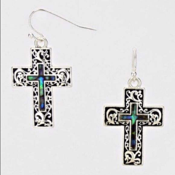 Small Cross Earrings