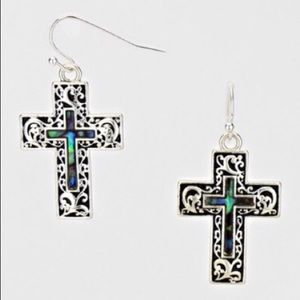 Small Cross Earrings