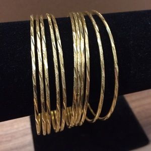 Gold bangles