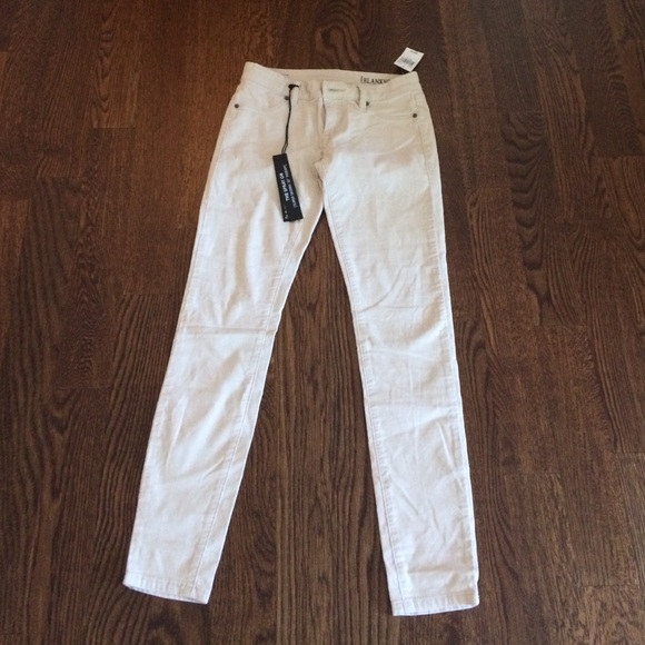 Cream skinny corduroys by blank nyc!!