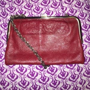 Clarks leather clutch