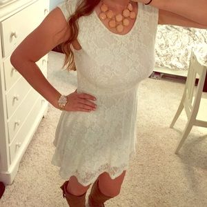 White lace dress