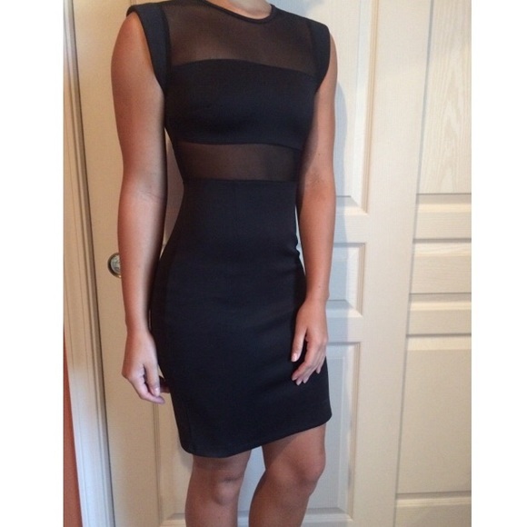 Black mesh TOBI dress