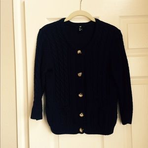 Navy blue cardigan