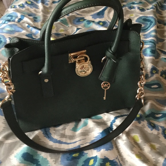 Hamilton North South Saffiano Leather Satchel