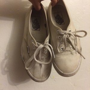 Authentic White Vans