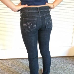 Dark blue/black skinny jeans
