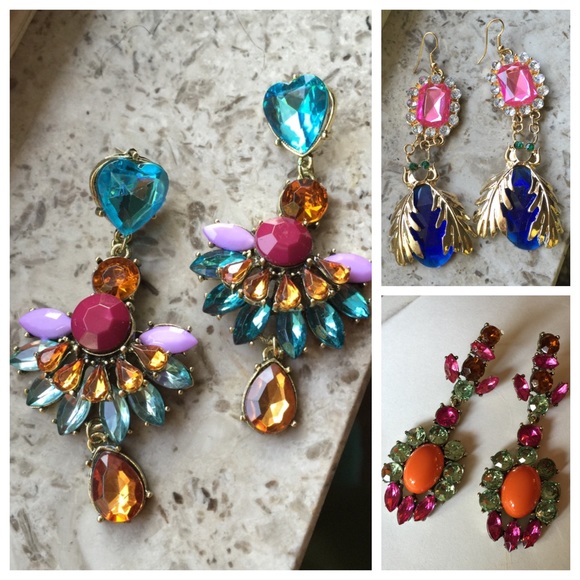 Chunky Statement Earring Trio