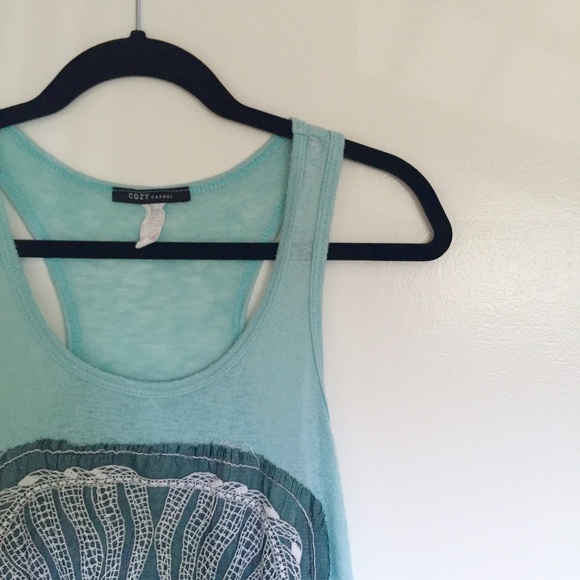 Mint Green Skull Top