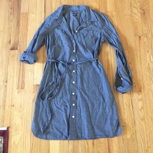 100% cotton chambray shirt dress size 6